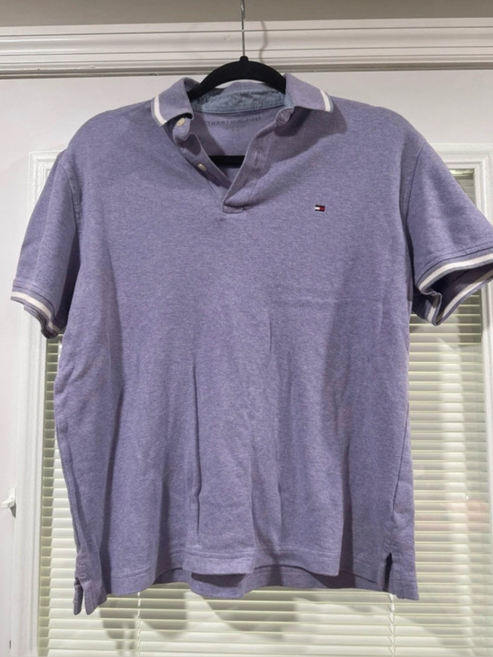 Tommy Hilfiger Purple Heather Polo Shirt - Men's Small